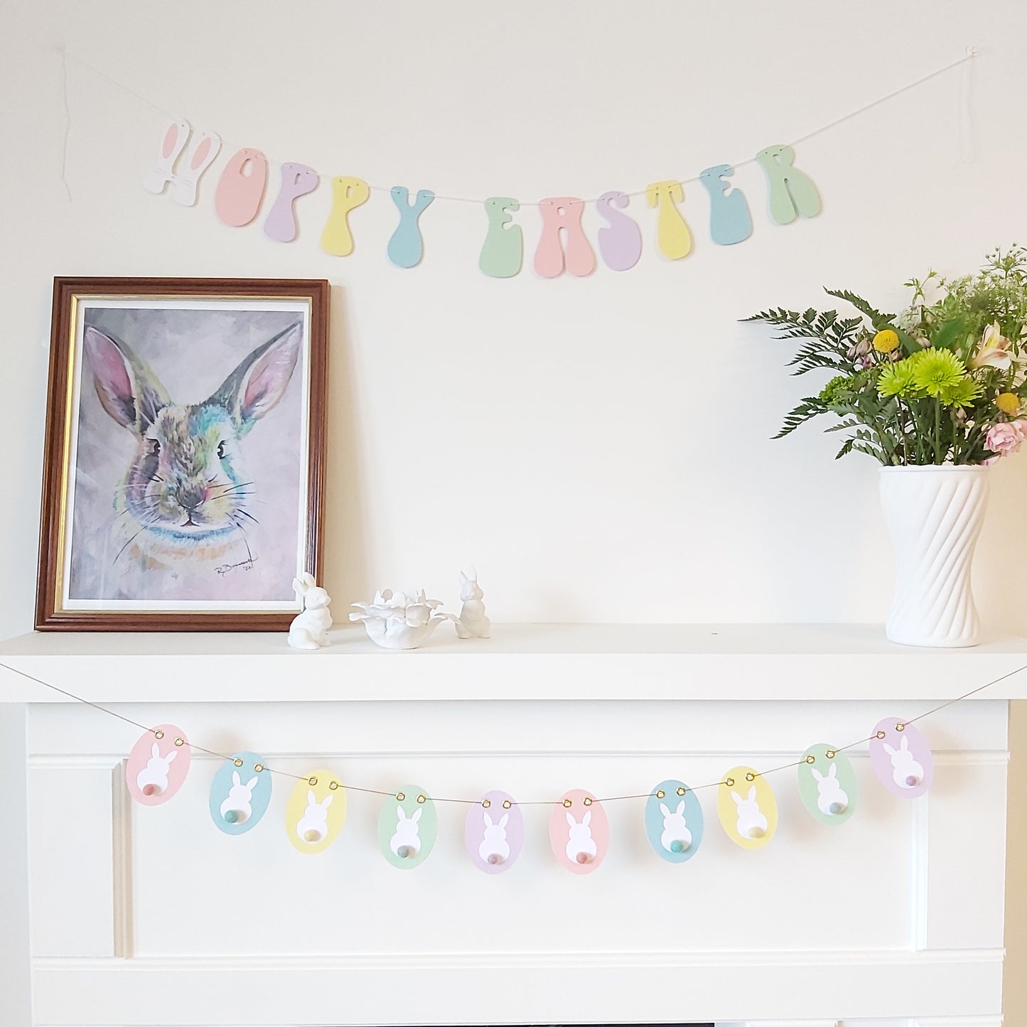 COTTONTAIL BUNNY PASTEL GARLAND