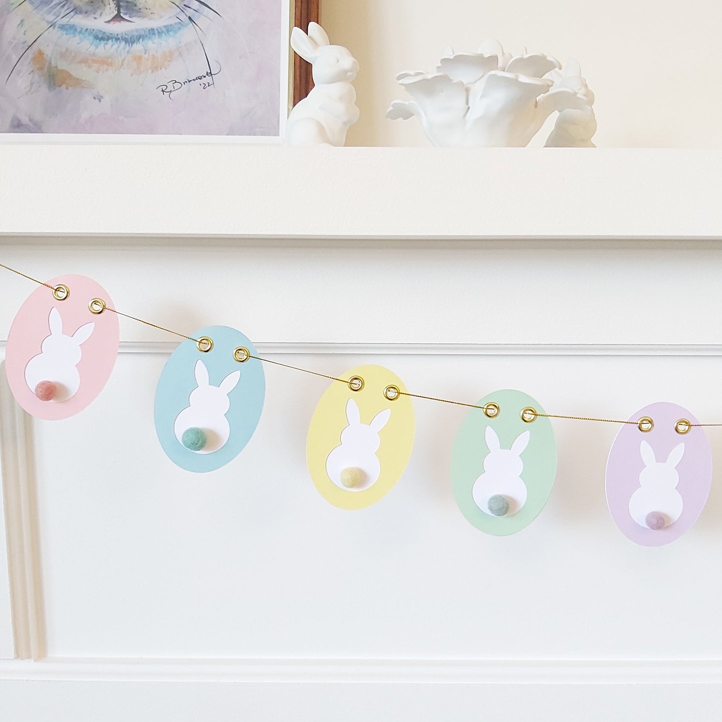 COTTONTAIL BUNNY PASTEL GARLAND