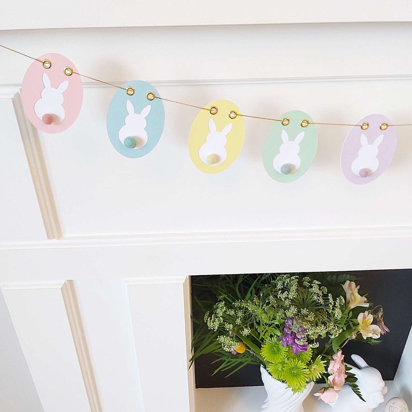 COTTONTAIL BUNNY PASTEL GARLAND