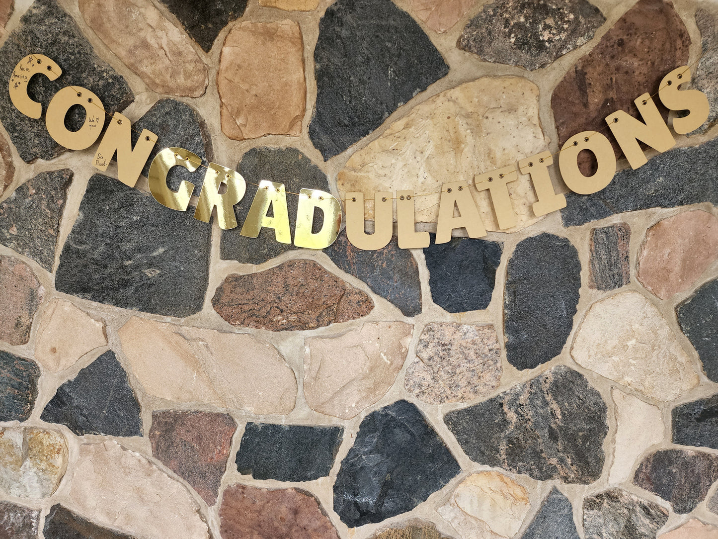 CON'GRAD'ULATIONS WELL WISHES BANNER