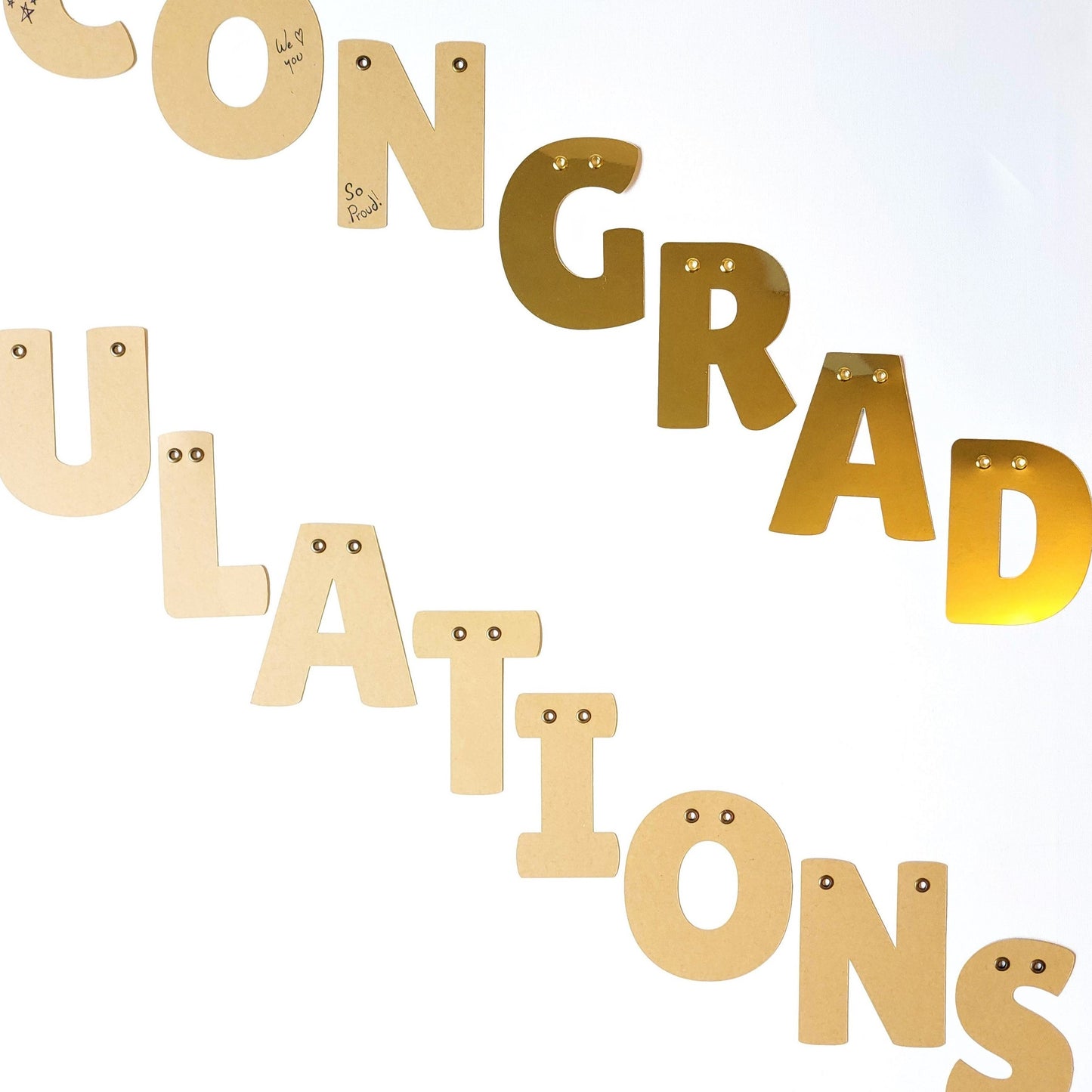 CON'GRAD'ULATIONS WELL WISHES BANNER